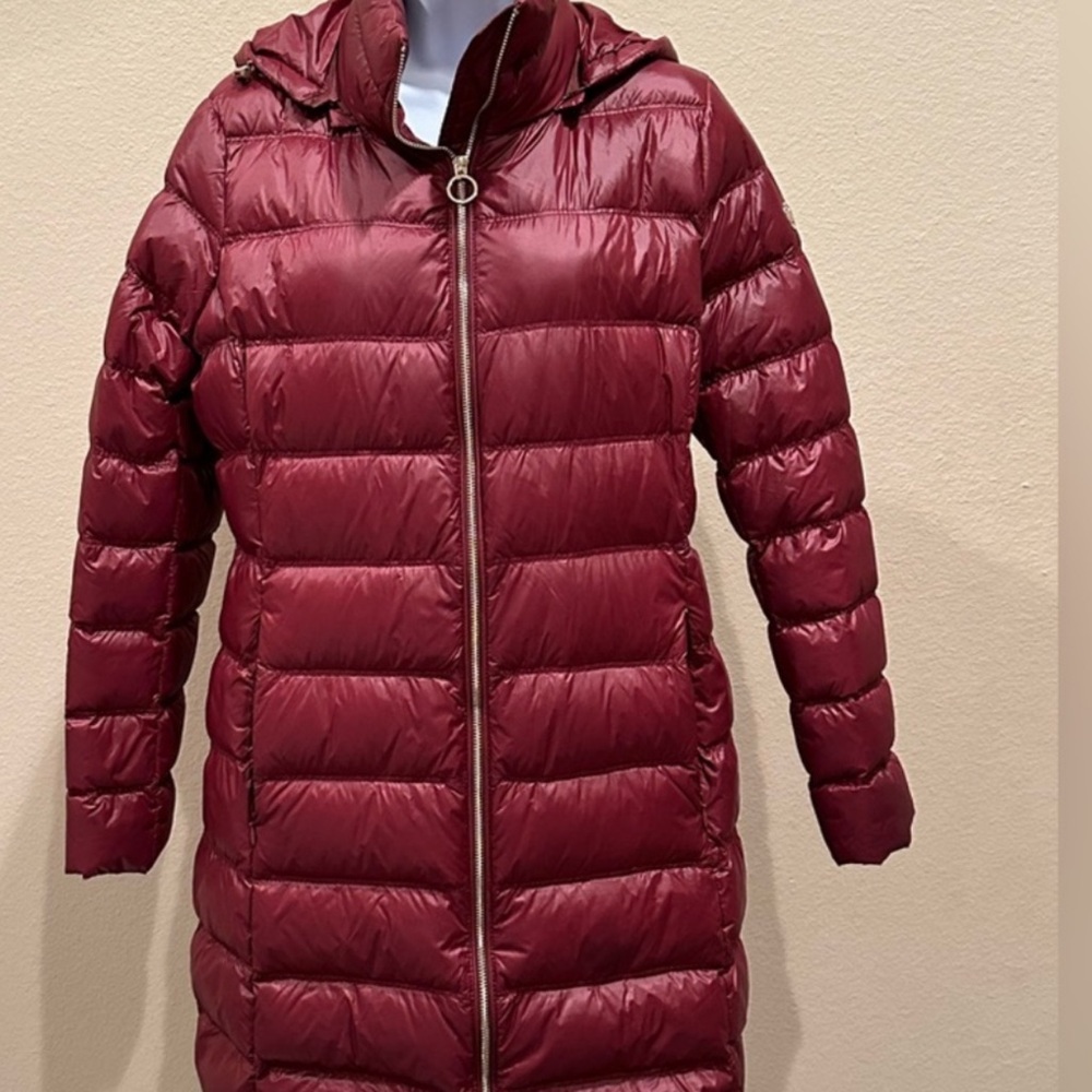 Michael Kors Deep Red Puffer Jacket